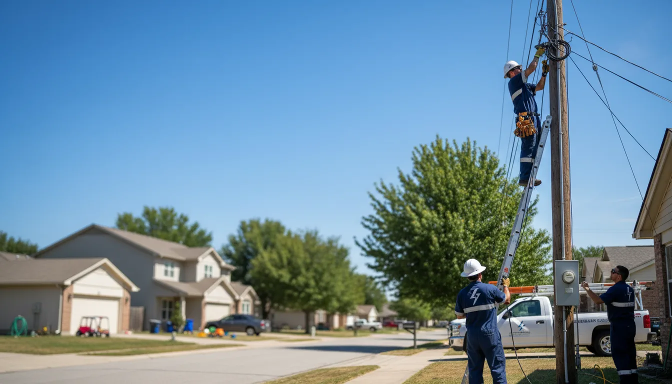 Residential electrician providing installation services in Clayton, MO
